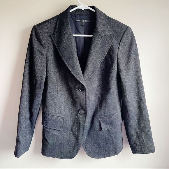 Lafayette 148 Virgin Wool Blend Career Blazer - Picture 1 of 5